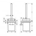 Йоржик Hansgrohe ADDSTORIS 41752670 чорного матового кольору - Фото 1